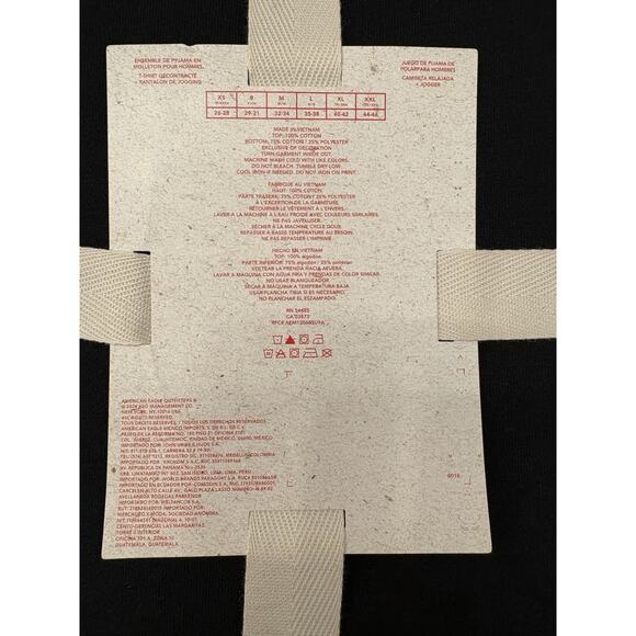 American Eagle Mens Grinch Lounge Fleece PJ Set Size Medium Black NWT - Picture 8 of 8